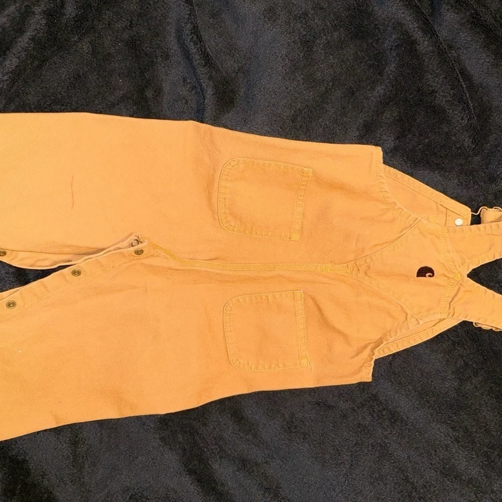 Carhartt Orange Durable Work Overalls